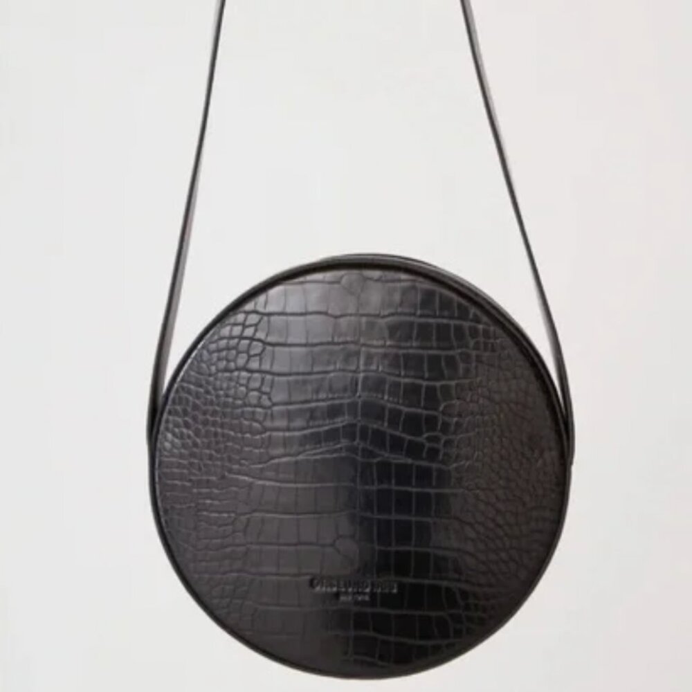 Orseund Iris Black Leather Le Circle Bag